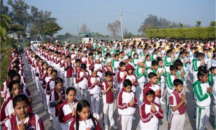 Morning Assembly and Prayer at Max The Gurukul